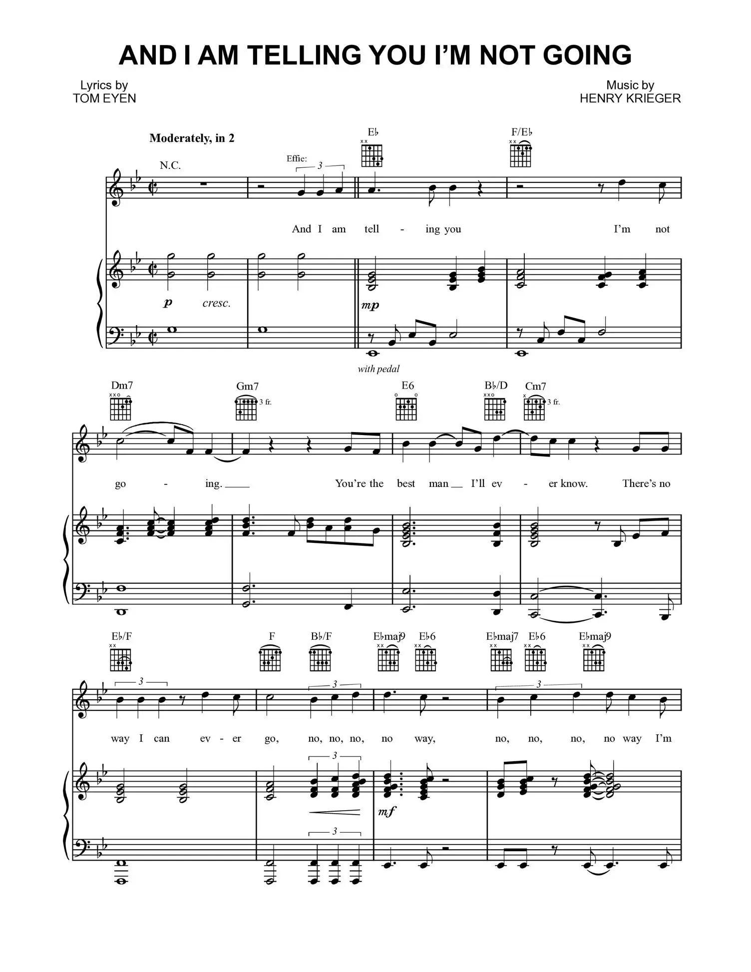 Jennifer hudson lyrics and i am telling you