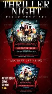 GraphicRiver Thriller Night Halloween Flyer Template