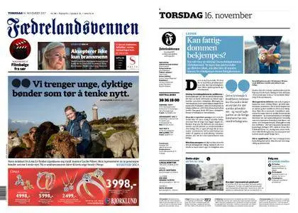 Fædrelandsvennen – 16. november 2017