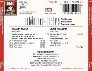 Wiener Streichsextett - Brahms: String Sextet No. 2; Schönberg: Verklärte Nacht (1990)