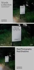 Wood Sign PSD Mockup Template