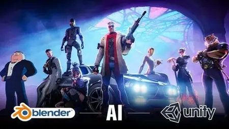 Master Blender 4 With AI Tools, Blender Addons & Unity.