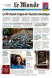 Le Monde du Dimanche 24 et Lundi 25 Novembre 2024