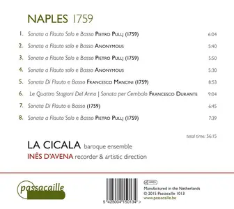 Inês d'Avena, La Cicala - Naples 1759 (2015)