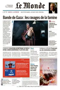 Le Monde du Vendredi 25 Juillet 2025
