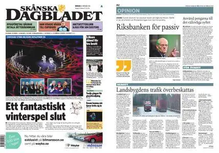 Skånska Dagbladet – 26 februari 2018