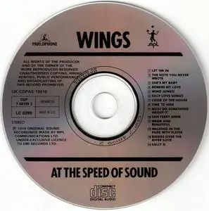 Wings - At The Speed Of Sound (1976) {1989, UK Second Issue}