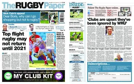 The Rugby Paper – September 27, 2020