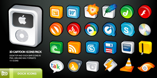 3D Cartoon Icons Pack