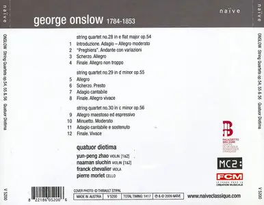 Quatuor Diotima - George Onslow: String Quartets Op. 54-56 (2009)