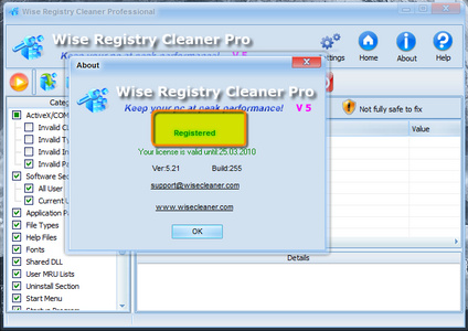 Portable Wise Registry Cleaner Pro v5.21 Build 255