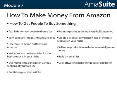 AmaSuite5 - Amazon Sellers and Affiliate Training Course (2017)