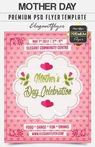 Mother Day Celebration – Flyer PSD Template + Facebook Cover