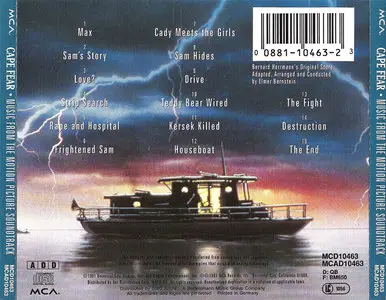 Bernard Herrmann - Cape Fear: Music from the Motion Picture Soundtrack (1991) Arranged and Conducted by Elmer Bernstein