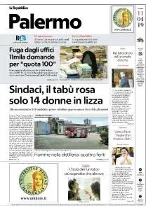 la Repubblica Palermo - 11 Aprile 2019