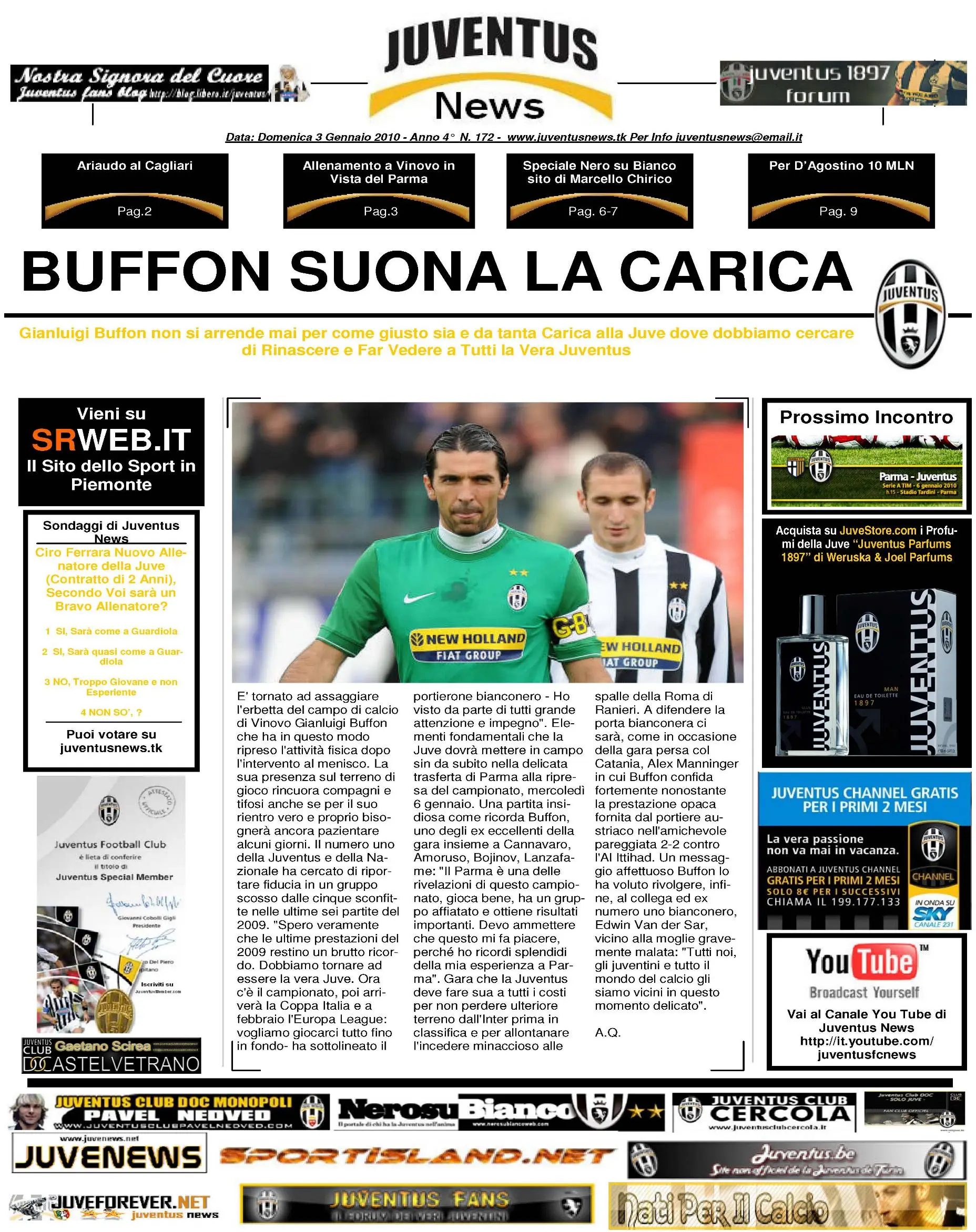 Juventus News 03.01.2010