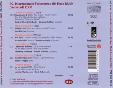 Internationale Ferienkurse für Neue Musik - Darmstadt 2000 (2002)