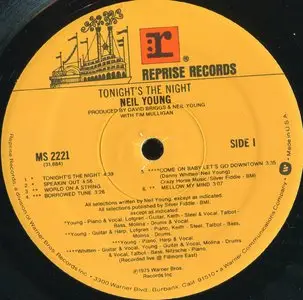  Neil Young ‎– Tonight's The Night  {US Reissue} Vinyl Rip 24/96