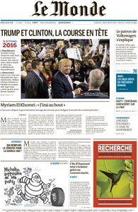 Le Monde du Jeudi 3 Mars 2016