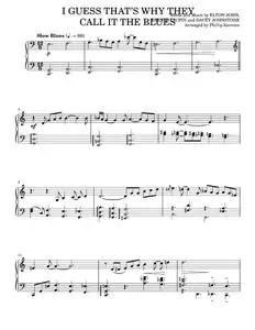 I Guess That's Why They Call It the Blues - Elton John (Piano Solo)
