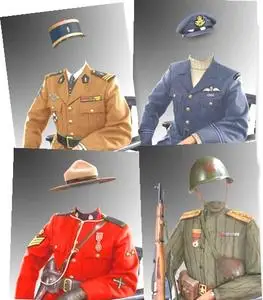 Military uniform templates for Photoshop. Part 2