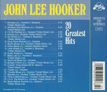 John Lee Hooker - 20 Greatest Hits (1988) {Blue City}