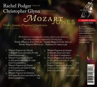 Rachel Podger, Christopher Glynn - Mozart / Jones: Violin Sonatas Fragment Completions (2021)