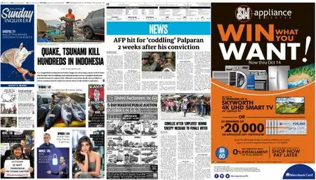 Philippine Daily Inquirer – September 30, 2018