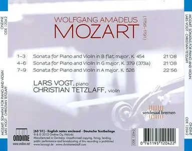 Lars Vogt, Christian Tetzlaff - Wolfgang Amadeus Mozart: Sonatas for Piano and Violin (2012)