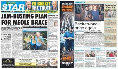 Shropshire Star Shrewsbury Edition – September 06, 2017