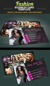 GraphicRiver Fashion Model Actress Business Card Template