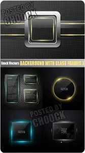 Background with glass frames 3 - Stock Vector