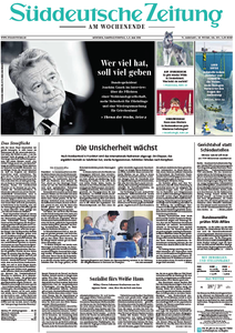 Süddeutsche Zeitung vom Samstag, 02. Mai 2015