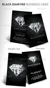 GraphicRiver Black Diamond Business Card