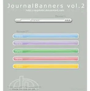 Eupholic Journal Banners: Open Source PSD Files