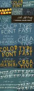 7 Color SVG Fonts Vol.3