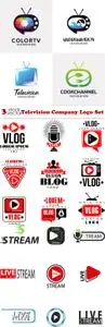 Vectors - Television Company Logo Set