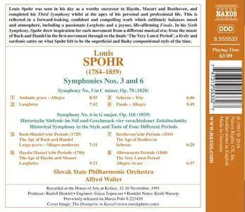 Slovak State Philharmonic Orchestra & Alfred Walter - Spohr: Symphonies Nos. 3 & 6 (2016)