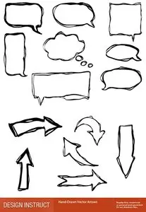 Vector - Arrows and Speech Bubbles