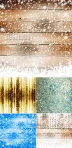 Stock Photo - Backgrounds with Snowflakes