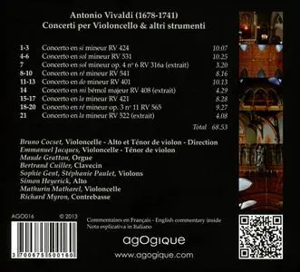 Bruno Cocset, Les Basses Réunies - Antonio Vivaldi: Concerti (2013)