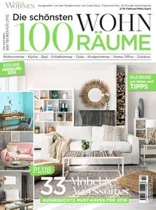 Traumwohnen Die schönsten 100 Wohnräume Magazin Februar März No 02 2016
