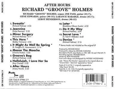Richard "Groove" Holmes - After Hours (1962) {1996 Pacific Jazz/Blue Note}