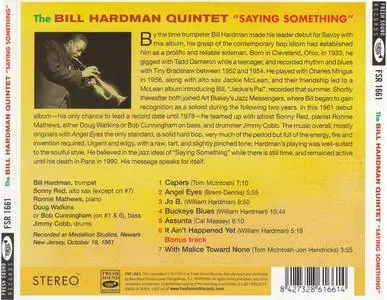 Bill Hardman - Sayin' Something (1961) {Savoy--Fresh Sound FSR1661 rel 2012}