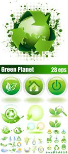 Green Planet Vector