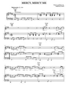 Mercy mercy me - Marvin Gaye (Piano-Vocal-Guitar)