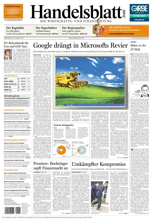 Handelsblatt vom 09.07.2009