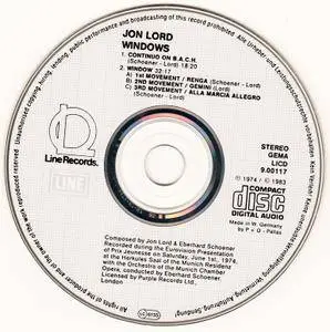 Jon Lord - Windows (1974) {1987, Reissue}