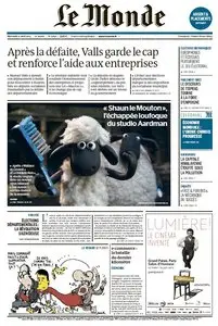 Le Monde du Mercredi 1er Avril 2015