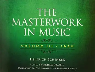 The Masterwork in Music: Volume III, 1930